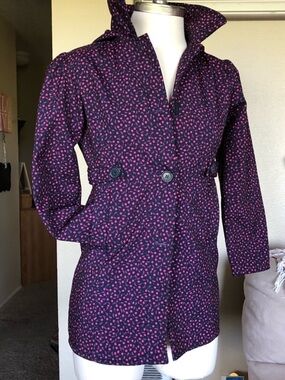 Cute Girls flower power jacket by Pink Platinum pink star 14/16